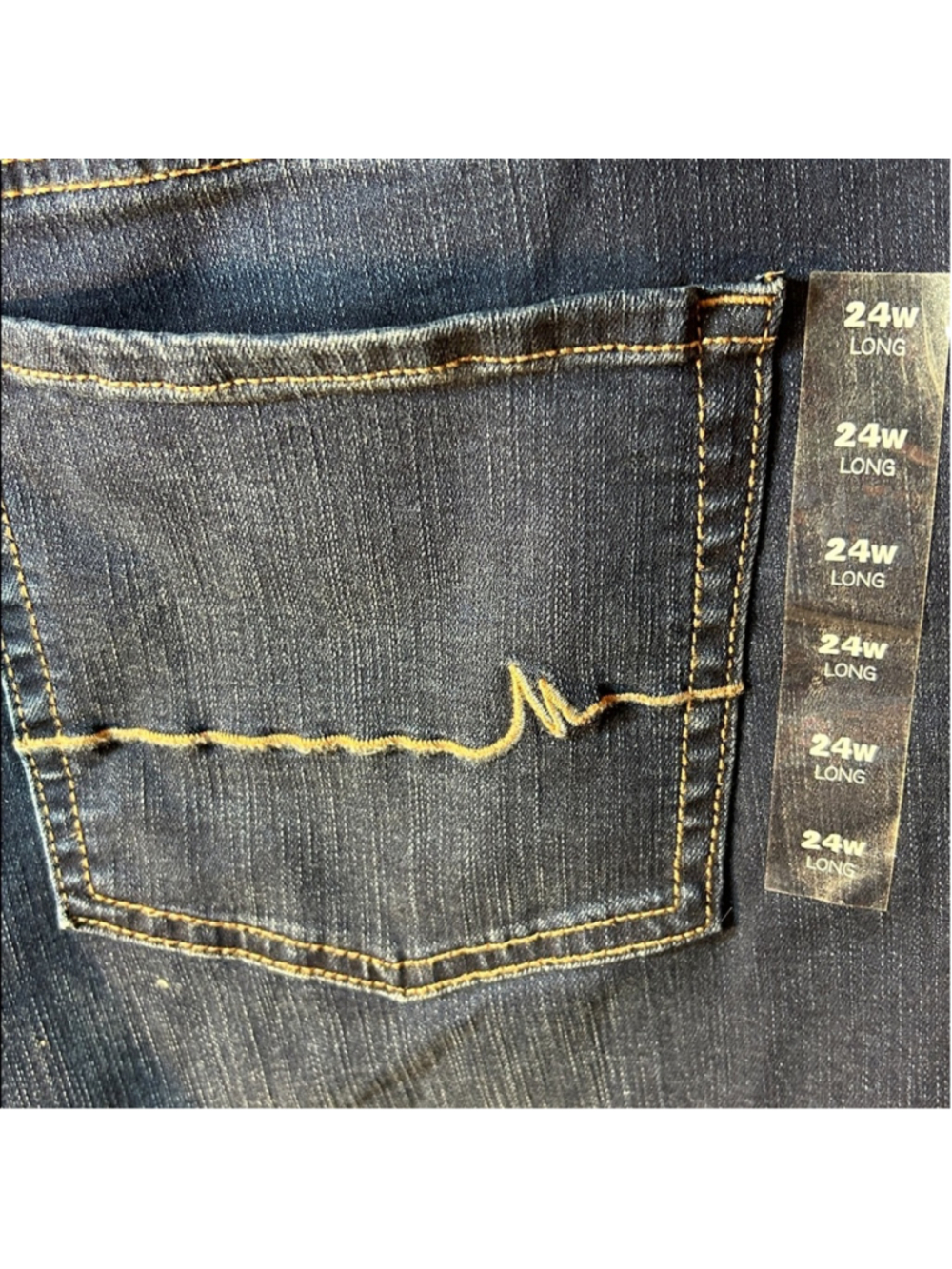 m jeans by maurices Classic Slim Boot Mid Rise Jean size 24W Long - Picture 6 of 10